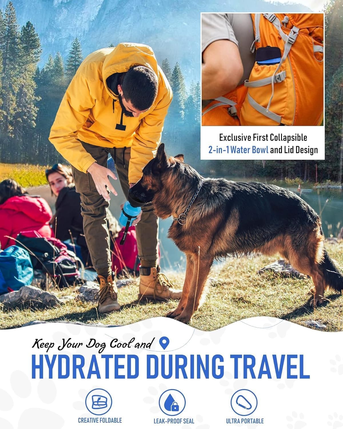 HydroPup™ – Portable Dog Water Bottle By – BERZ